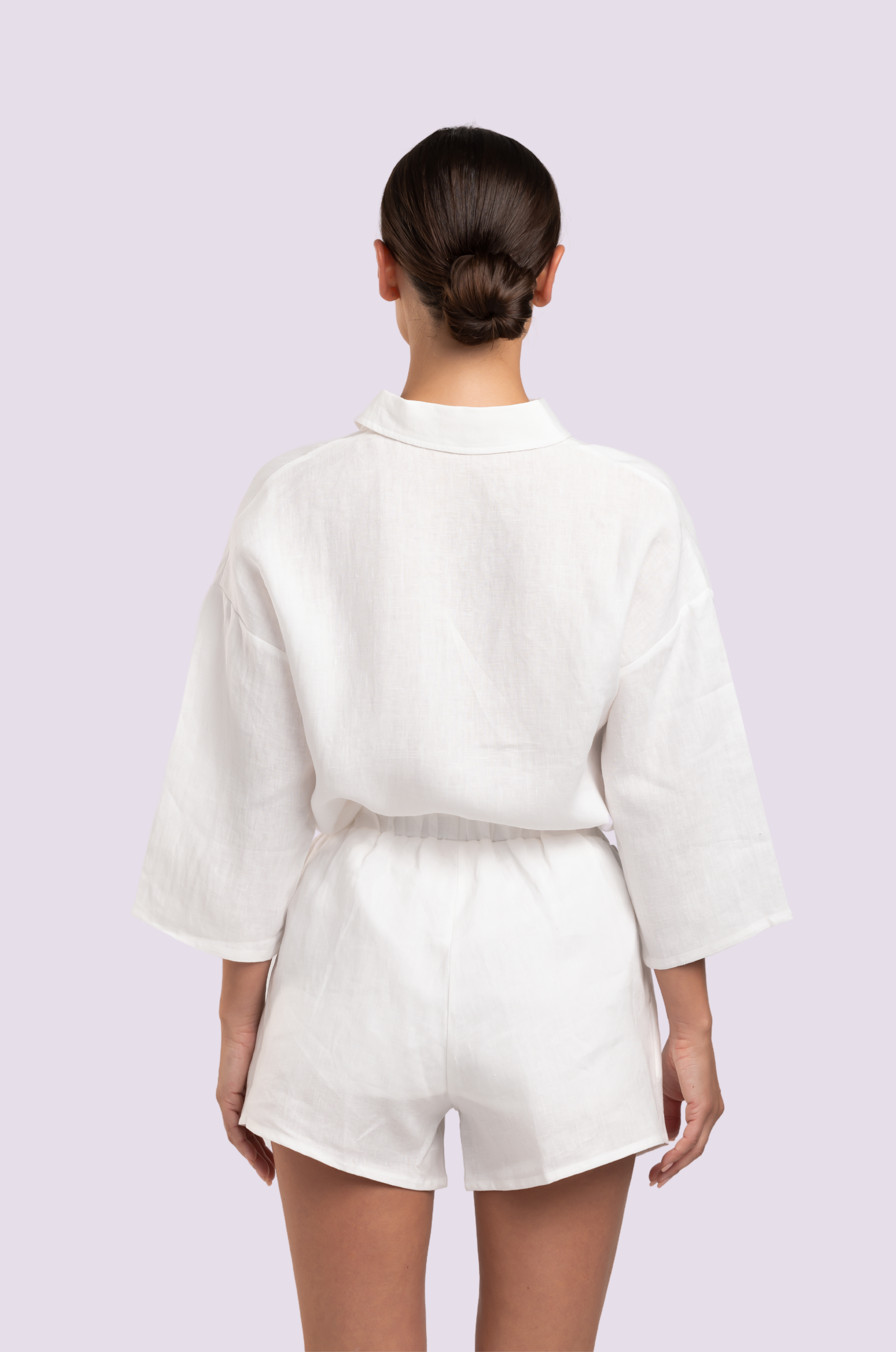 Rita Short - Linen Off White