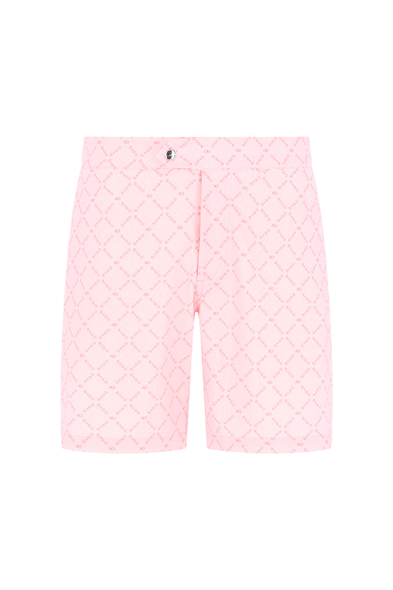 Men Swim Shorts - Leo Pink