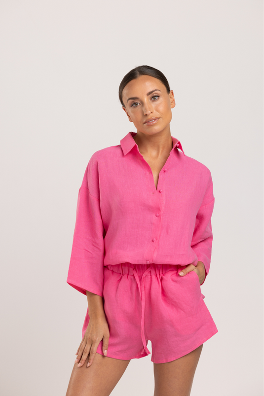 Rita Short - Linen Pink