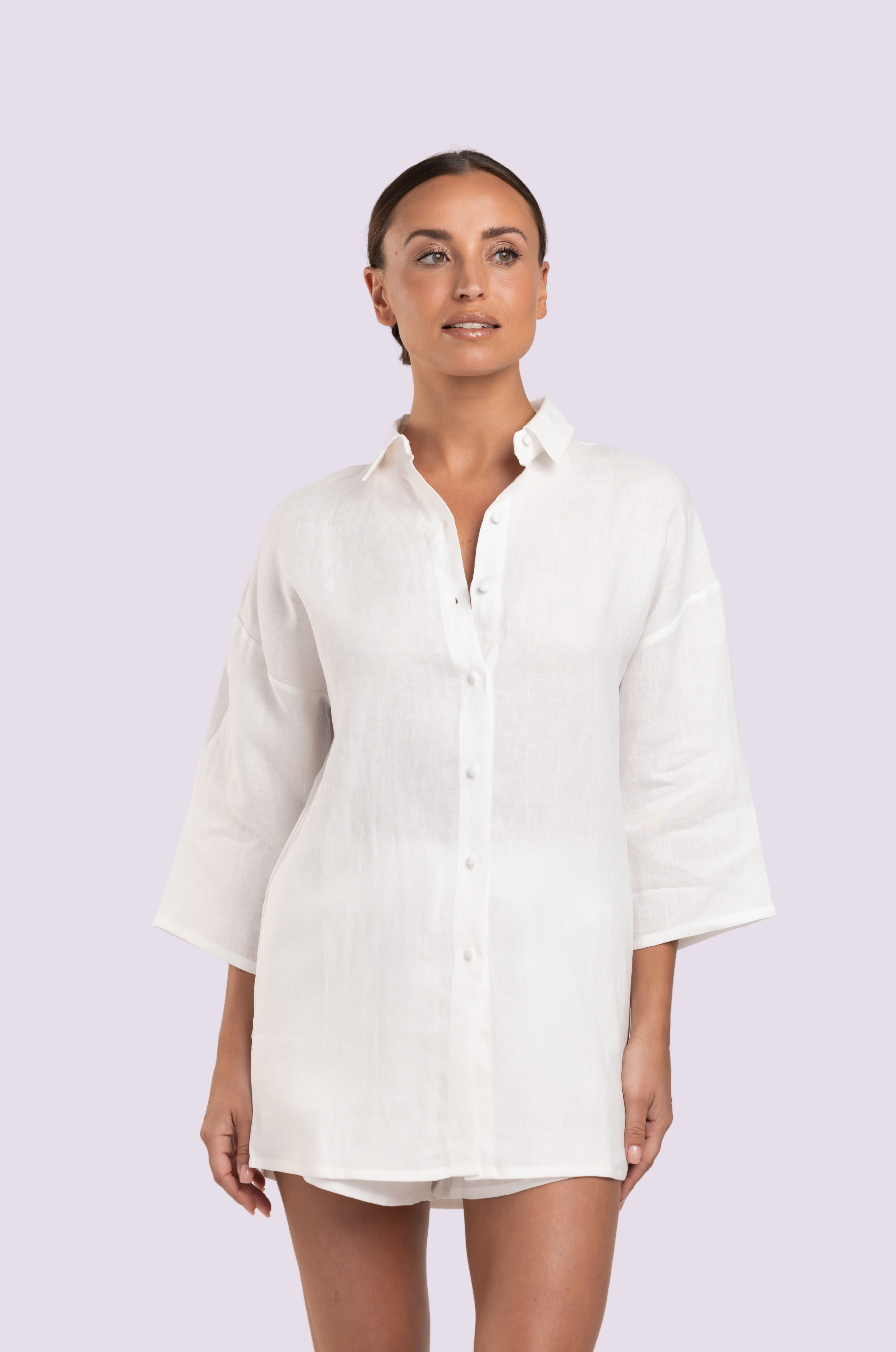 Rita Shirt - Linen Off White