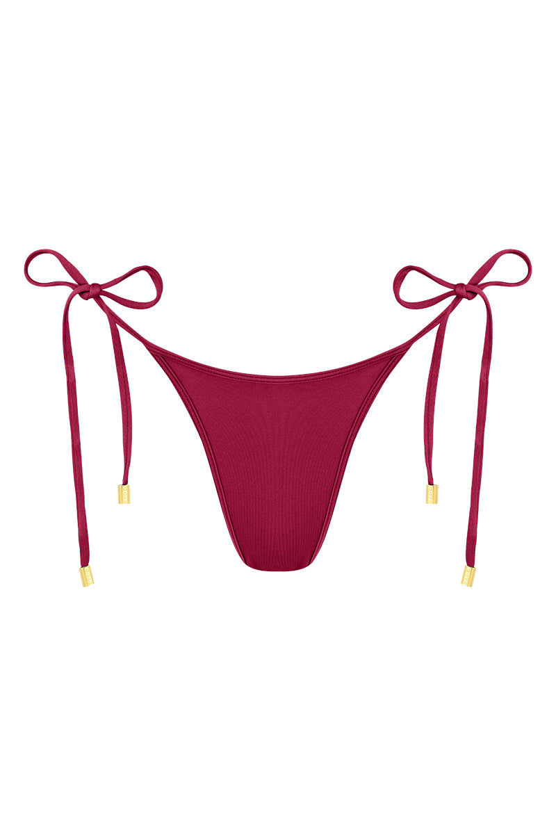 Camille Bottom - Burgundy - Medium Coverage