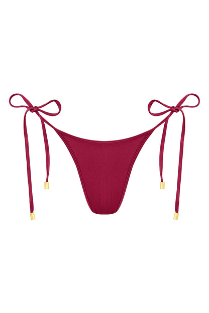 Camille Bottom - Burgundy - Medium Coverage