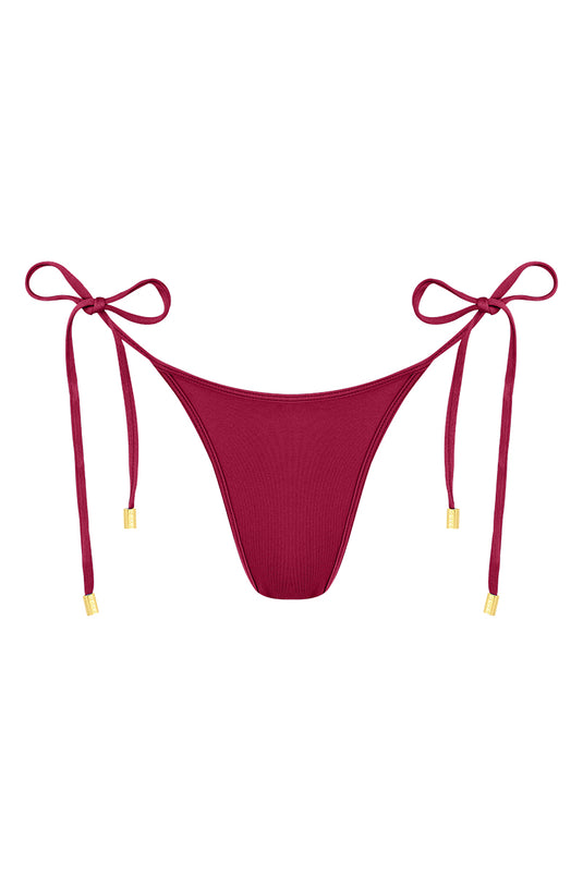 Camille Bottom - Burgundy - Medium Coverage