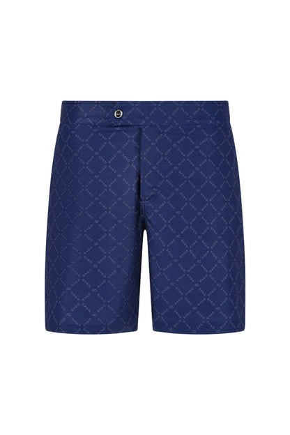 Men Swim Shorts - Leo Dark Blue