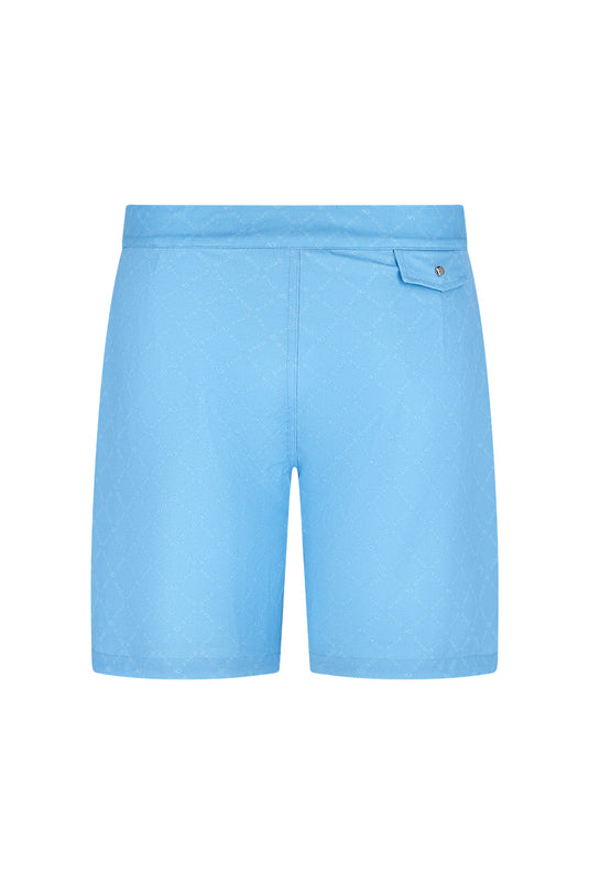 Men Swim Shorts - Leo Light Blue