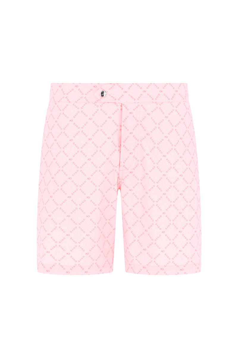 Men Swim Shorts - Leo Pink