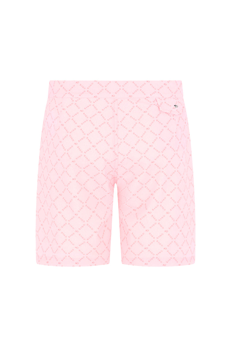 Men Swim Shorts - Leo Pink