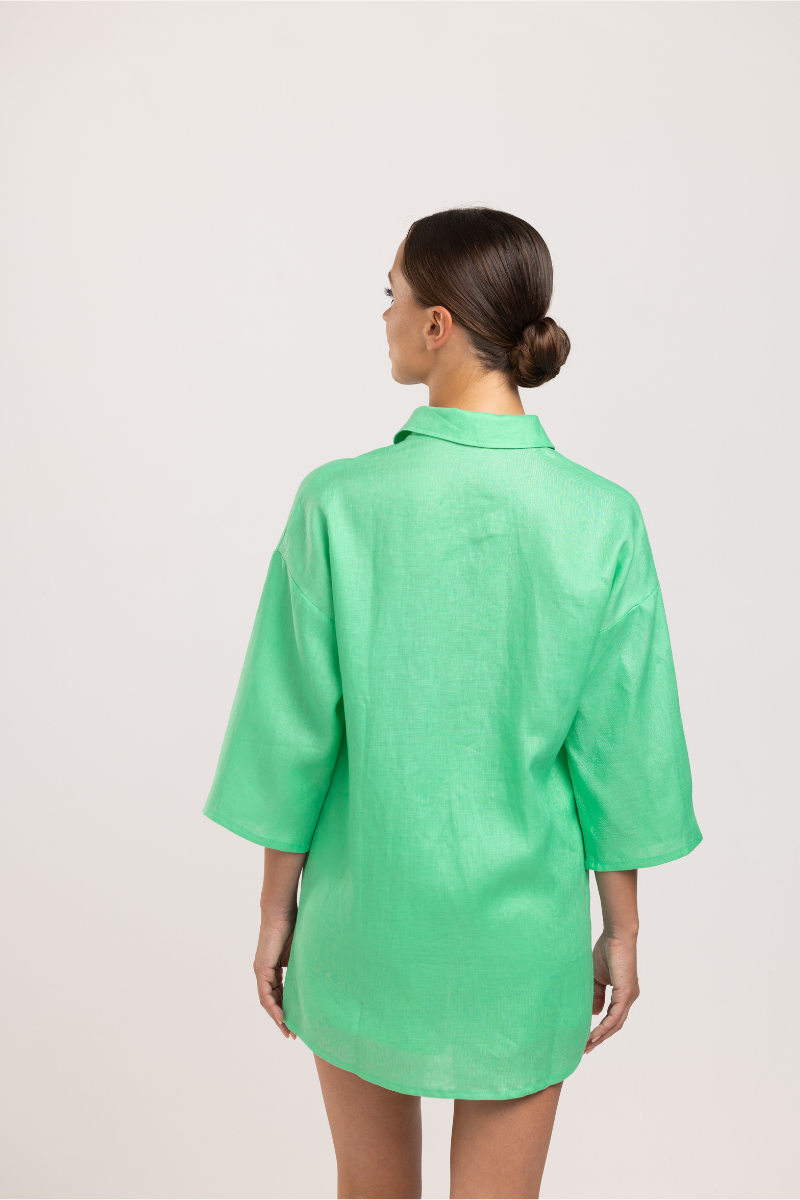 Rita Shirt - Linen Green