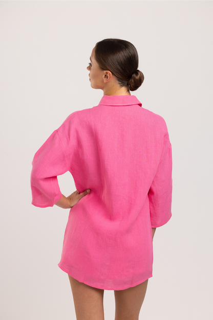 Rita Shirt - Linen Pink