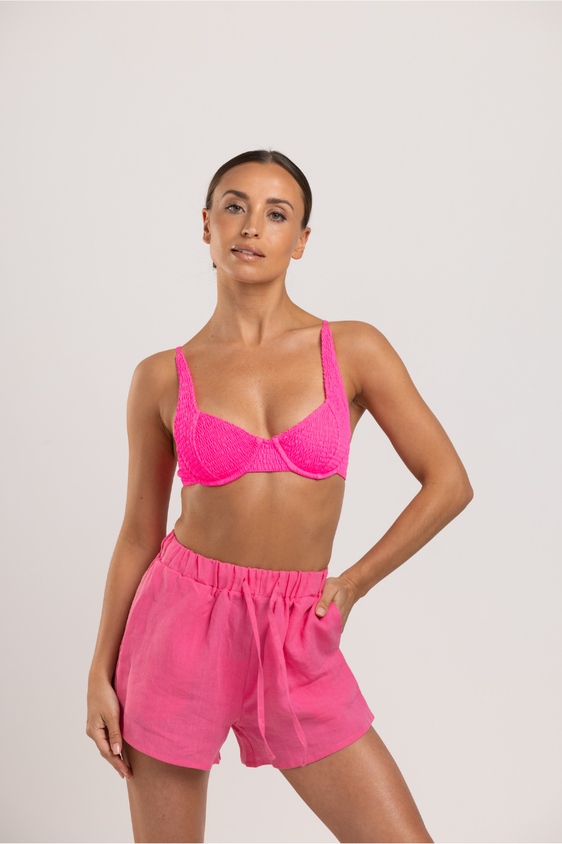 Rita Short - Linen Pink